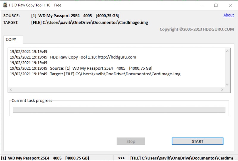 Distribuere lave et eksperiment Fortolke HDD Raw Copy Tool