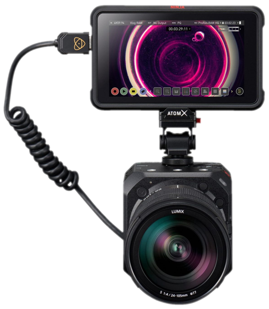 Lumix BS1H with Atomos Ninja recording ProRes RAW