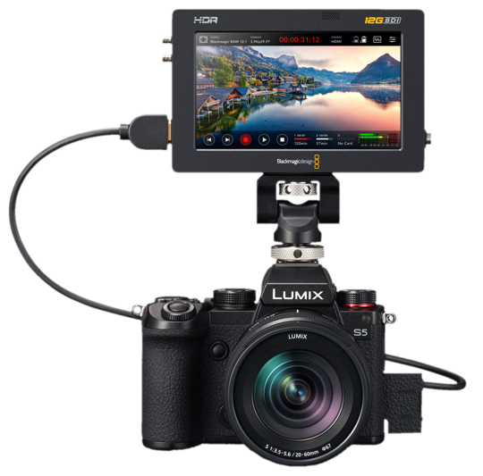 Lumix S5 recording Blackmagic RAW